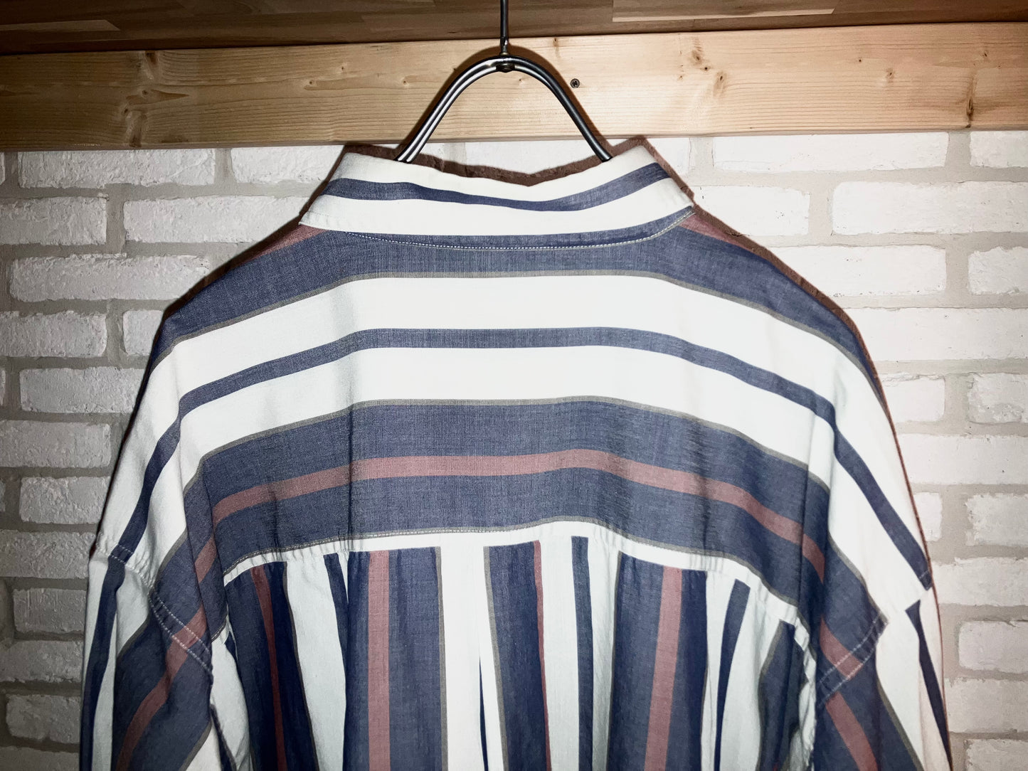 "KING SIZE" Old Oversized Stripe Shirt