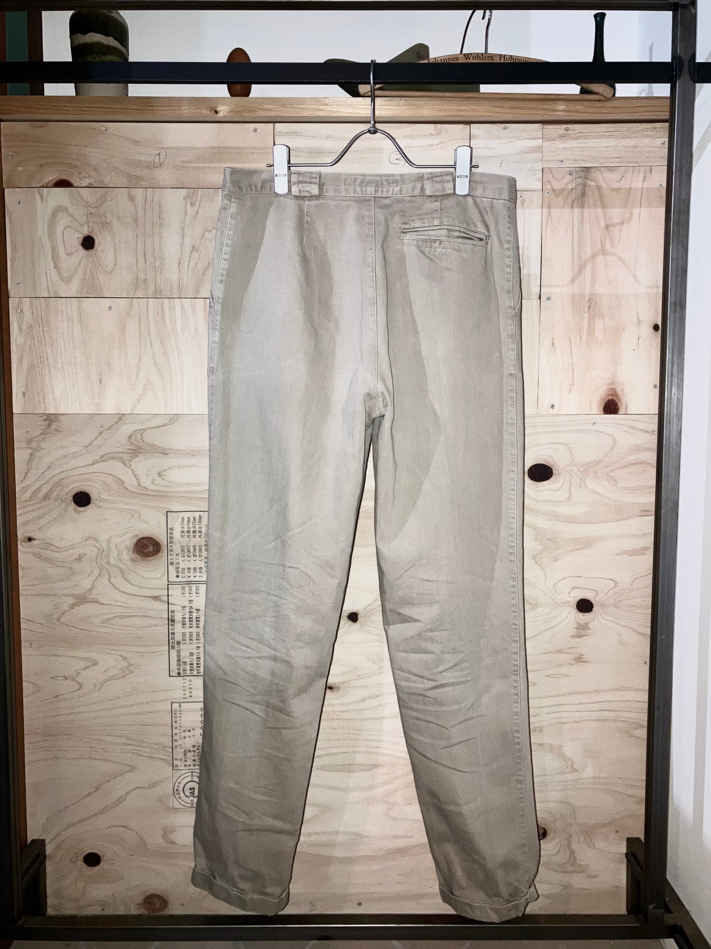 "KATHARINE HAMNETT" Vintage Cotton Slim Pants"Special Piece"