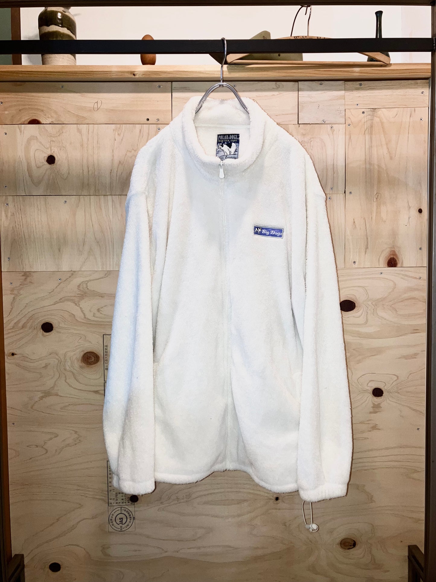 "BIG DOGS" 00s Snow White Fleece JKT