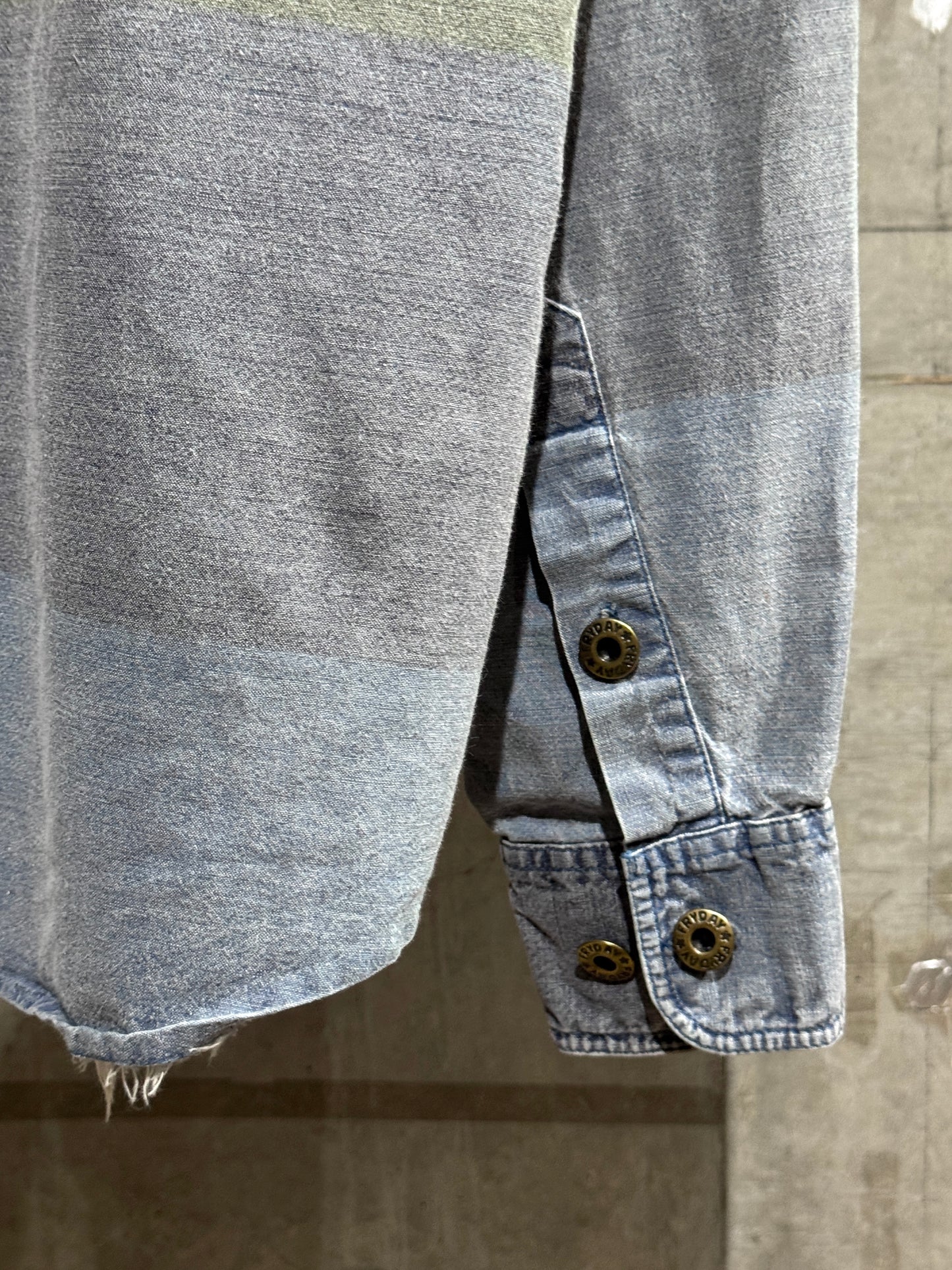 Vintage Cotton Colorblock Shirt