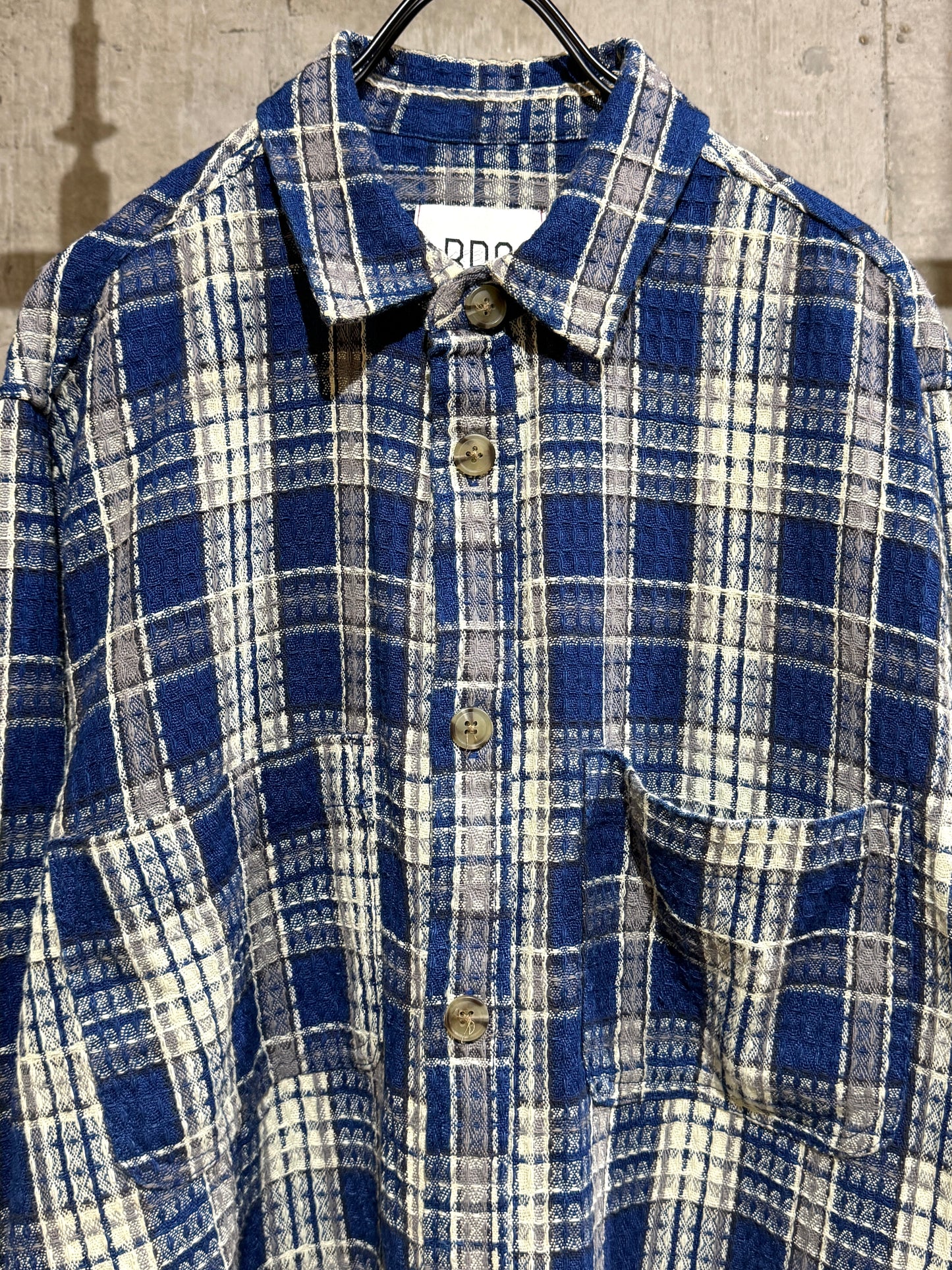Waffle Plaid Shirt