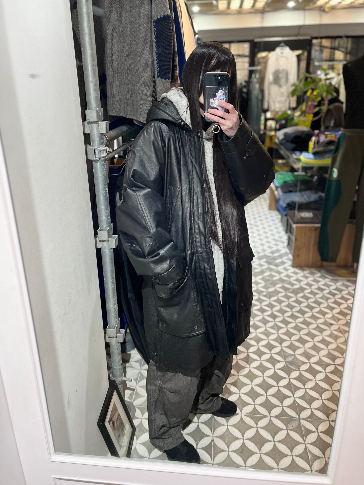 old Padded Leather Jacket