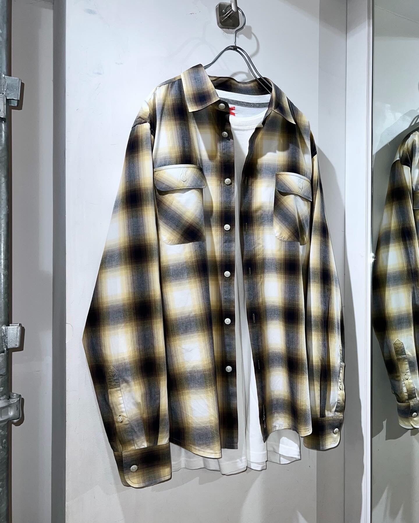Plus Sized Shadow Check Shirt