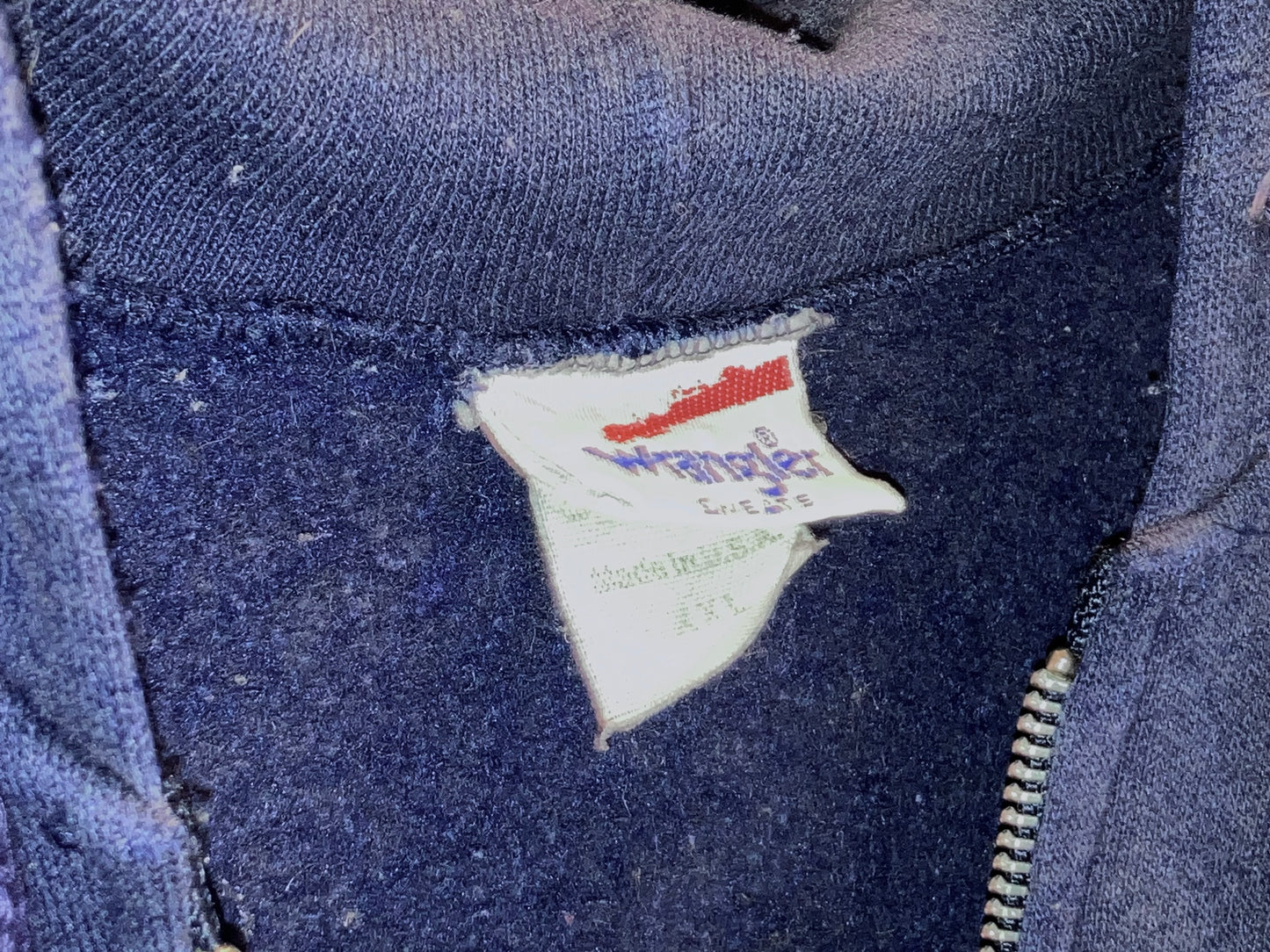 "Wrangler" Vintage Oversized Zip Hoodie