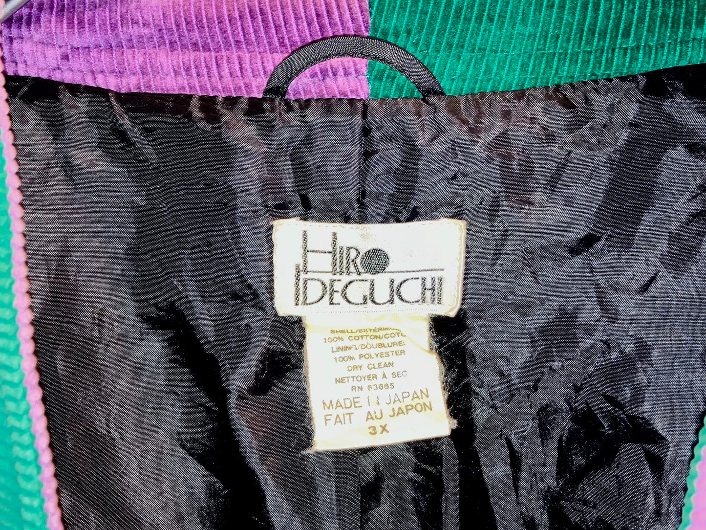 "HIRO IDEGUCHI" Vintage Design Couduroy JKT