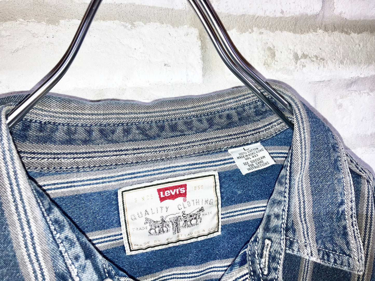 "Levi's" Old Stripe Denim Shirt