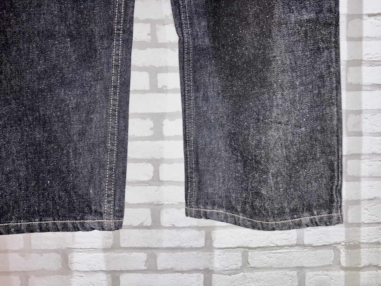 "LANDS'END" 90〜00s Yarn Dye BLK Denim Pants "NOS' Special Piece!!!"