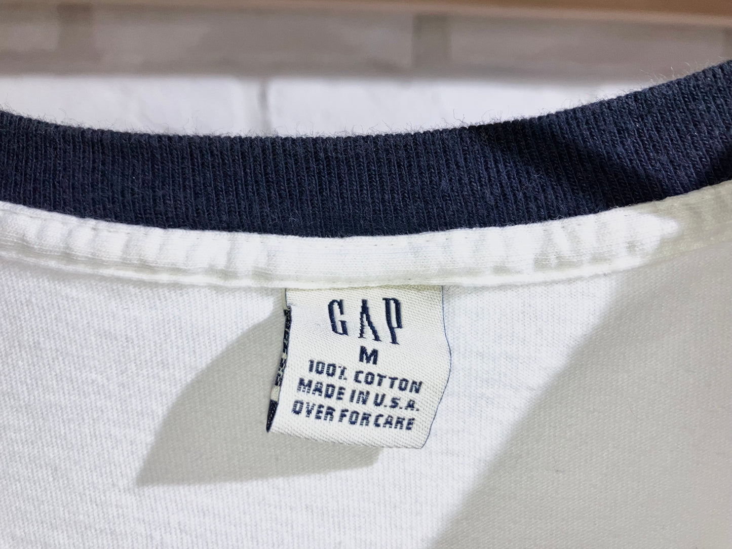"GAP" Old Printed Ringer Tee