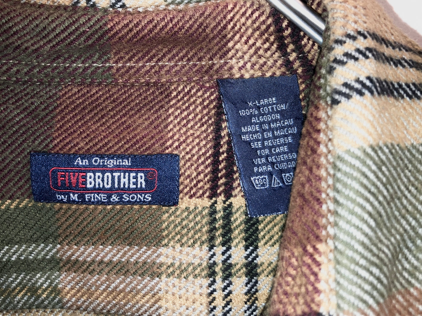 "FIVE BORTHER" 00s Heavy Flannel Check Shirt