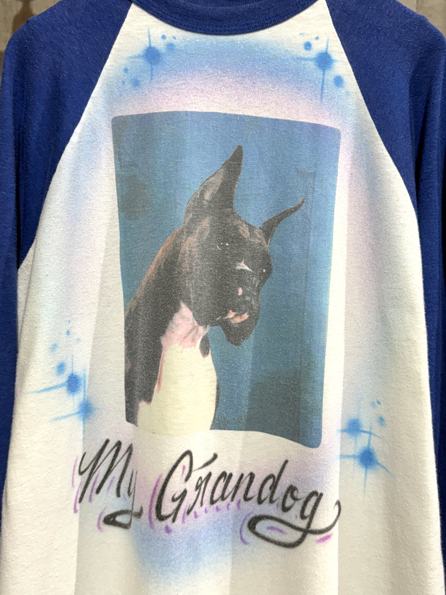 My Grandog Raglan 3/4 sleeve Tee