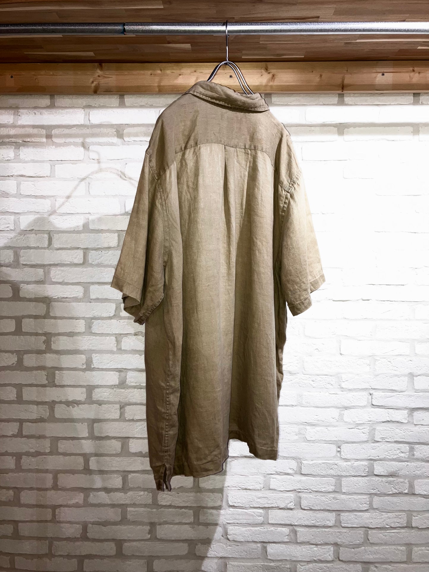 "LANDS'END" Old Oversized Linen Shirt