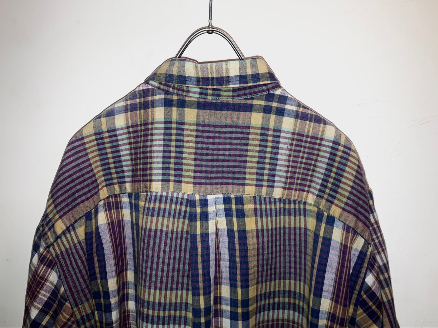 "LANDS'END" Old Madras Check Shirt