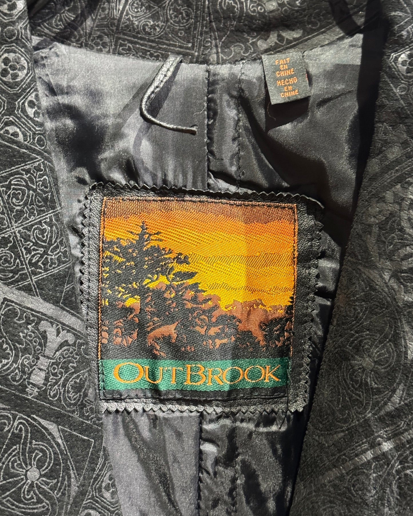 Vintage OUTBROOK Leather Long Coat