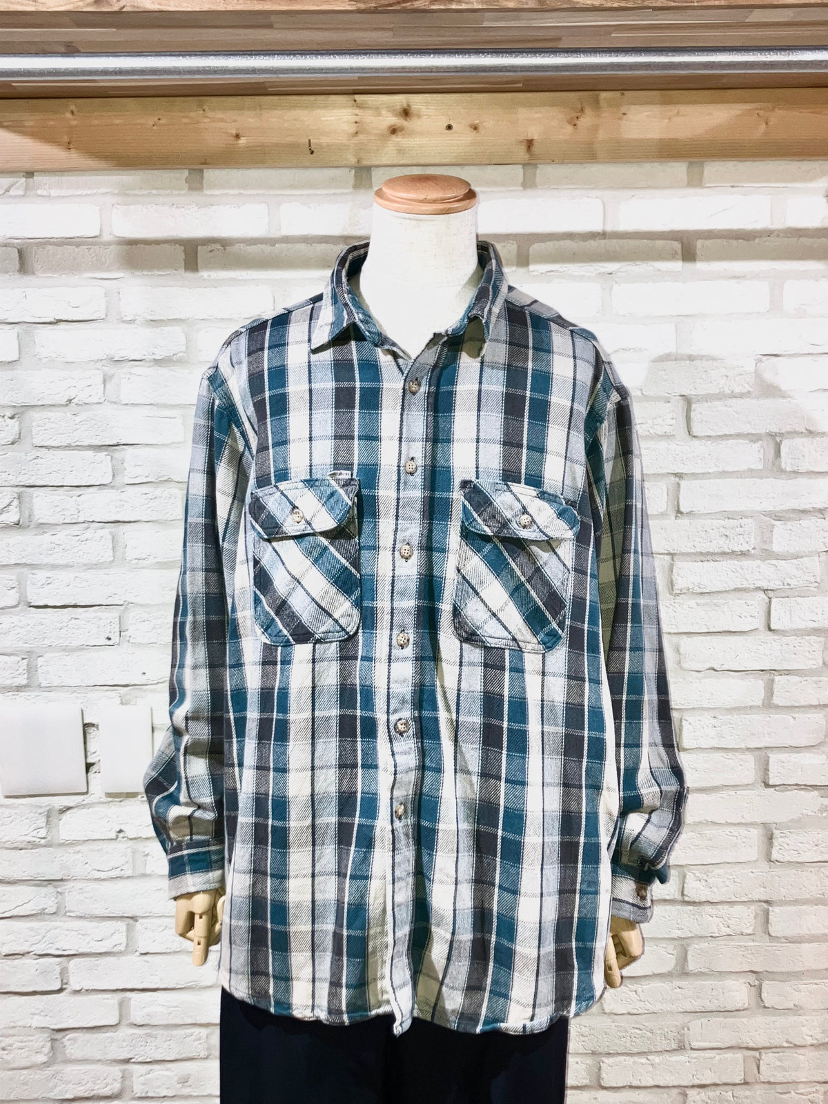 "Carhartt" Old Heavy Flannel Check Shirt