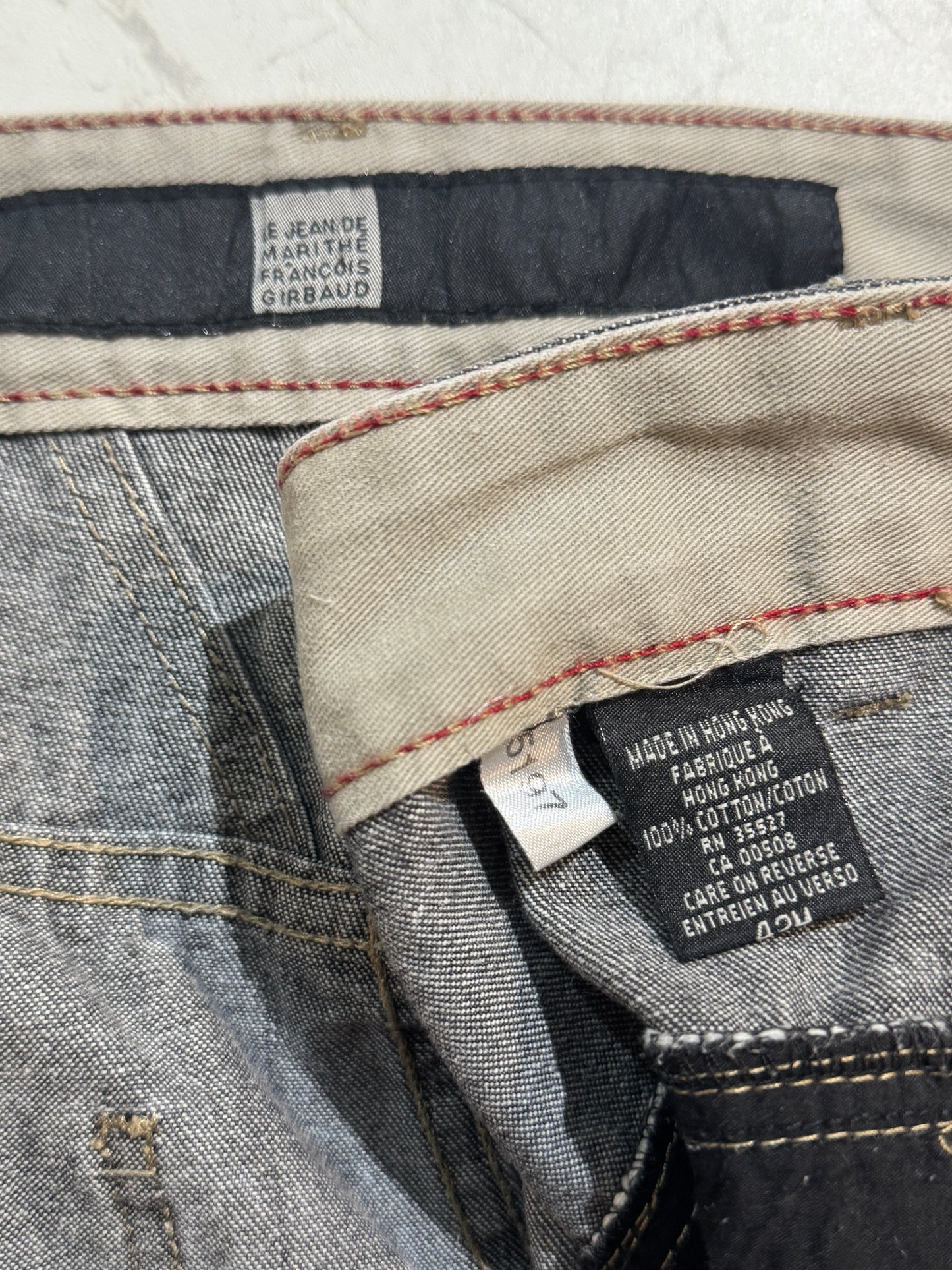 Marithe Francois Girbaud Patch Design Denim Pants