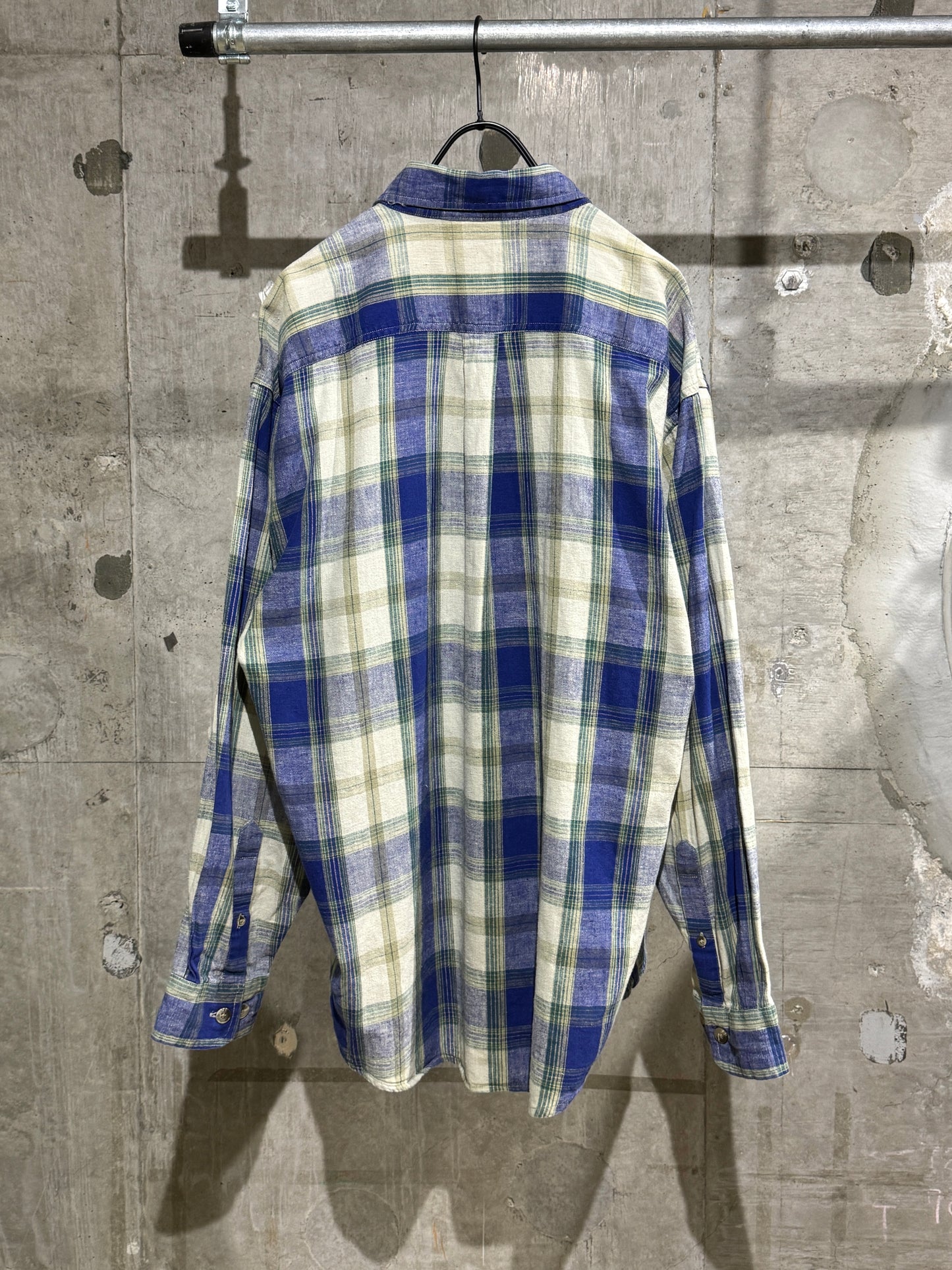 Linen Mix Plaid Shirt