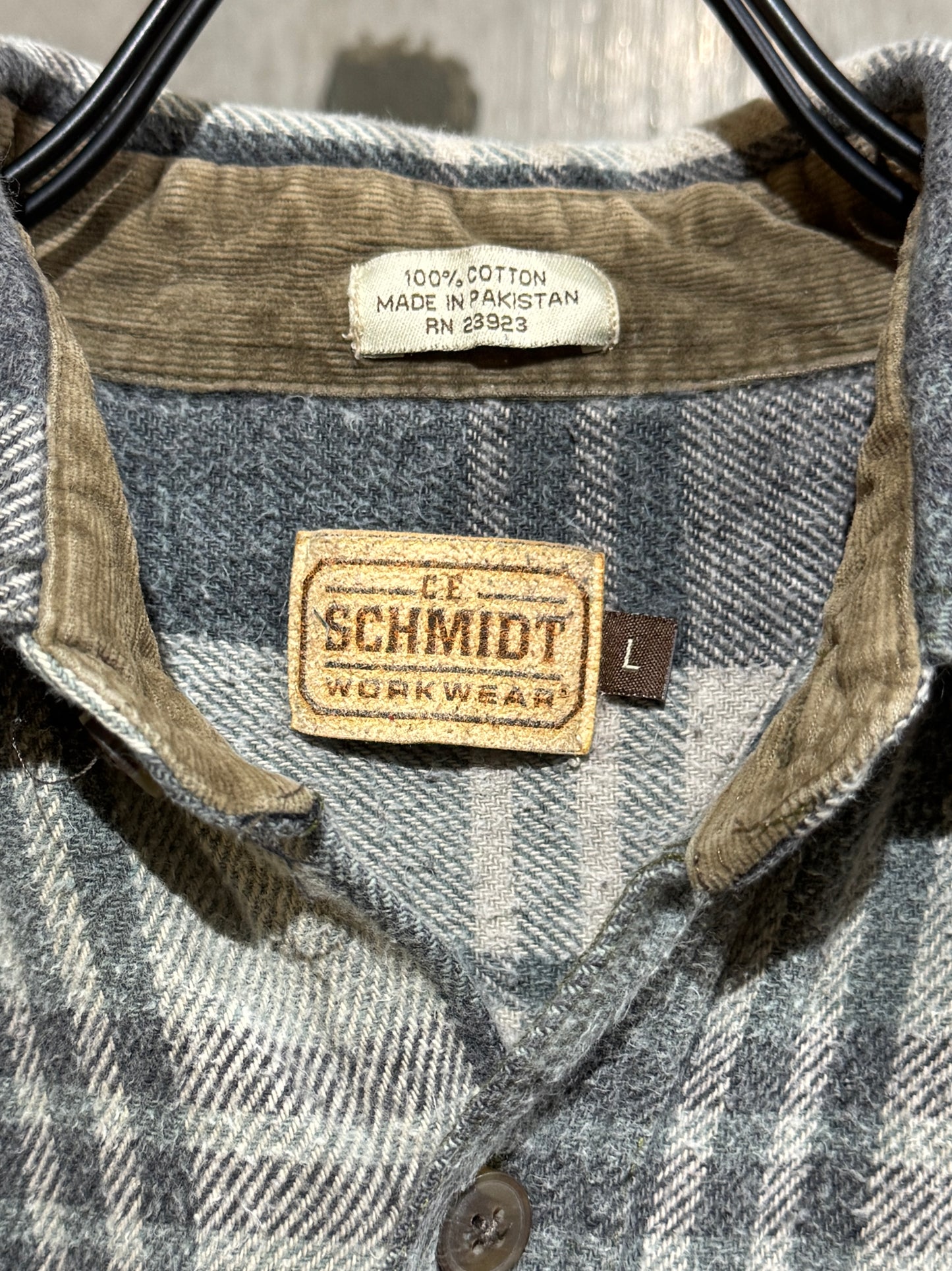 Old Heavyweight Flannel Plaid Shirt