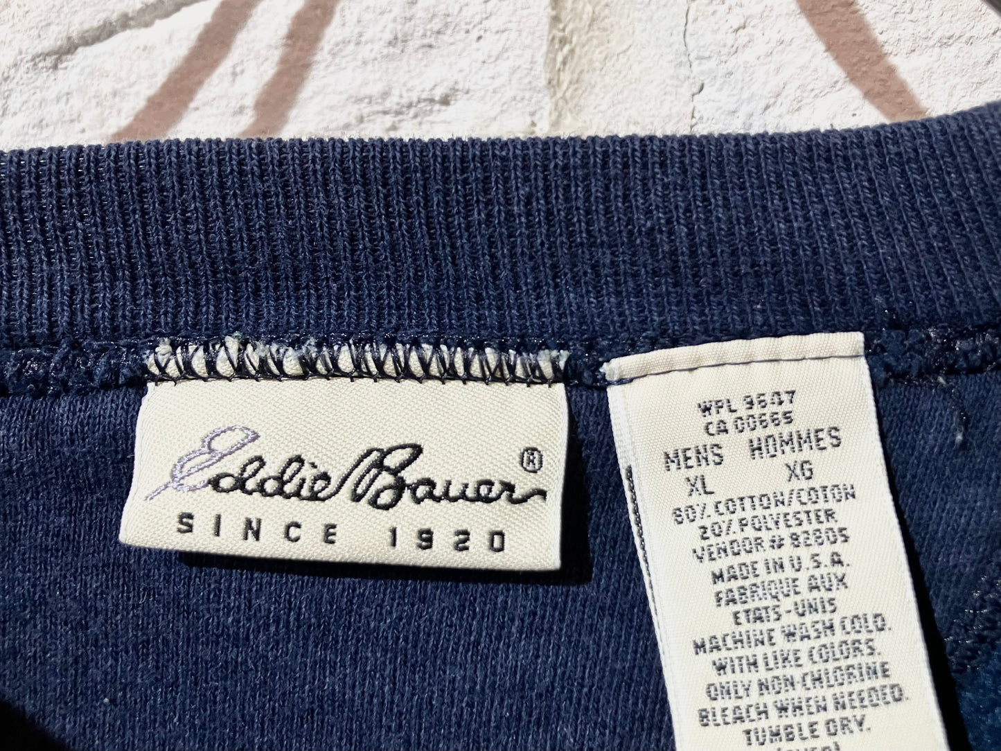 "Eddie Bauer" Old Oversized Embroidery Sweat