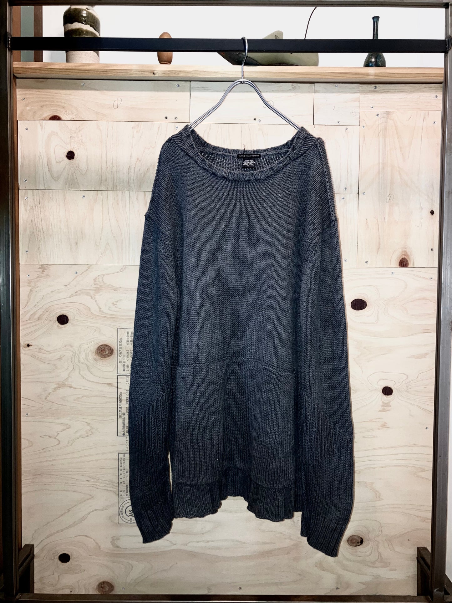 "Marithé François Girbaud" 00s Oversized Design Knit Sweater