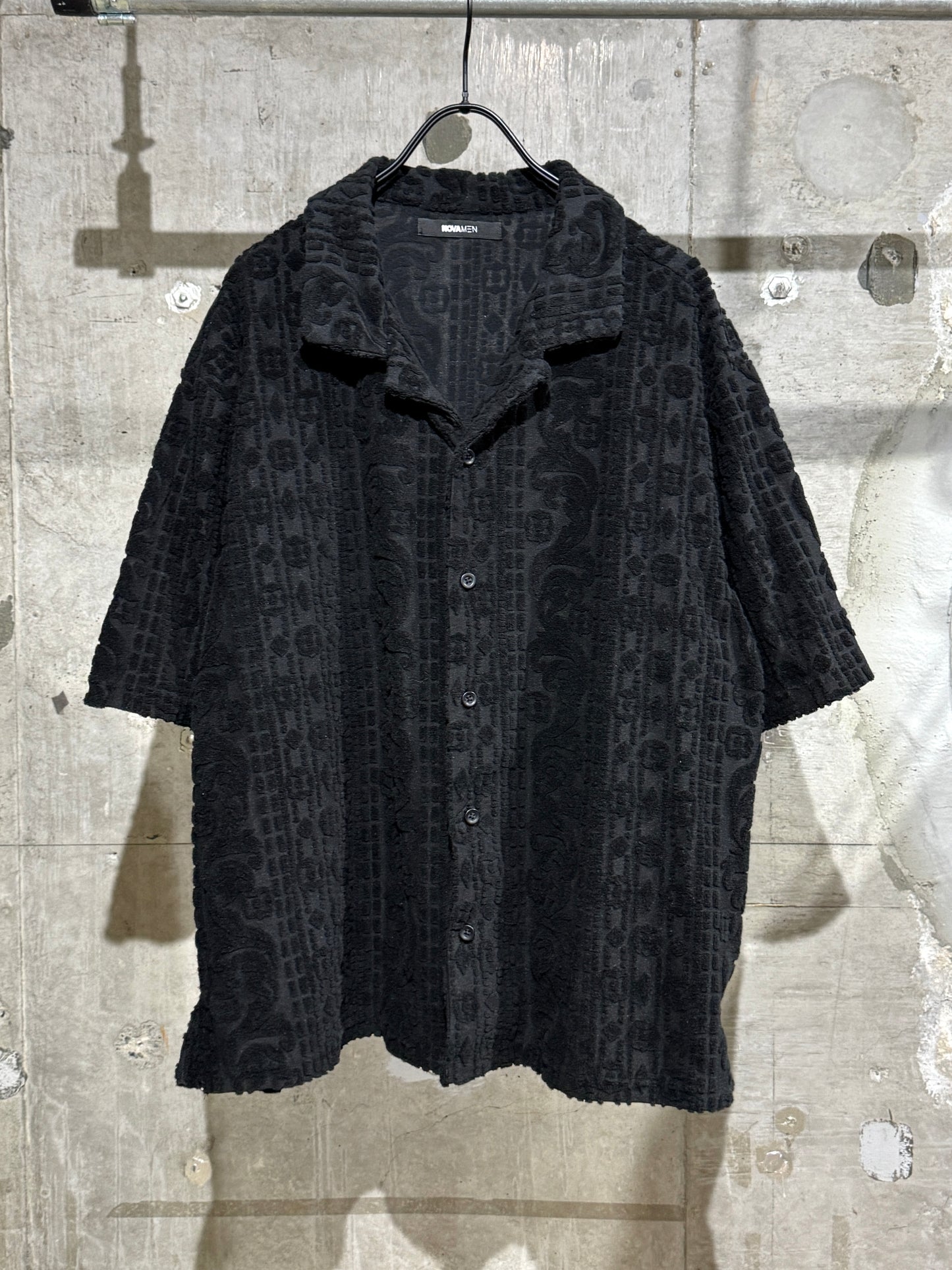 Black Pile Jacquard Shirt