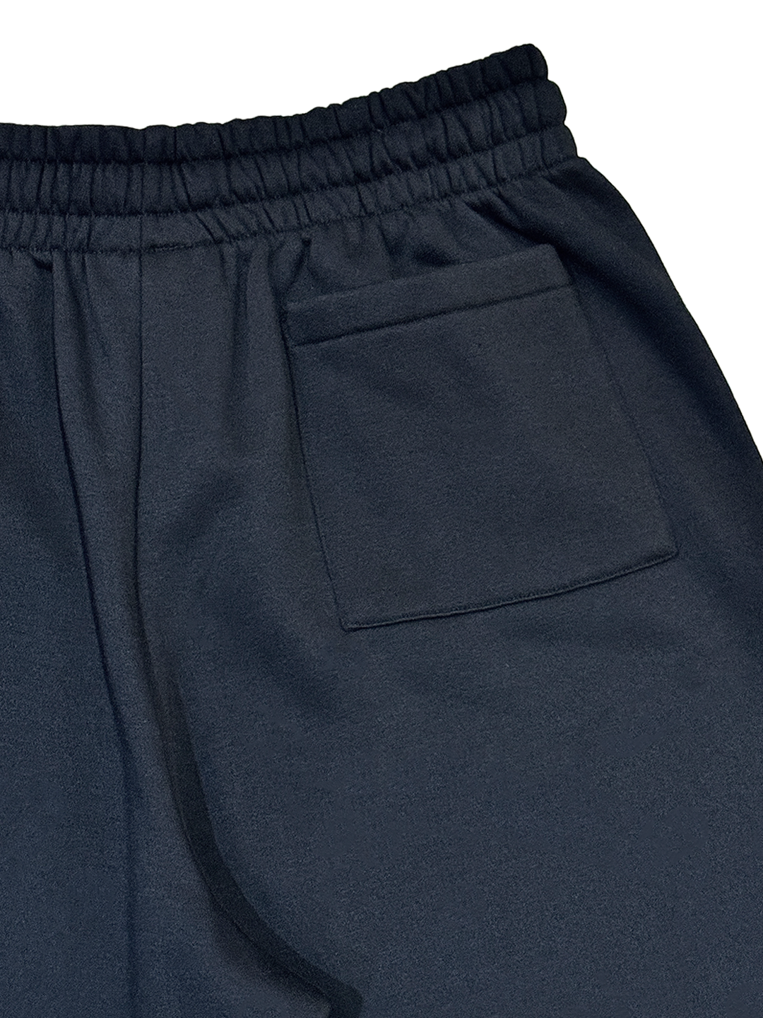 DOUBLE LOGO SWEAT HALF PANTS (BLACK)