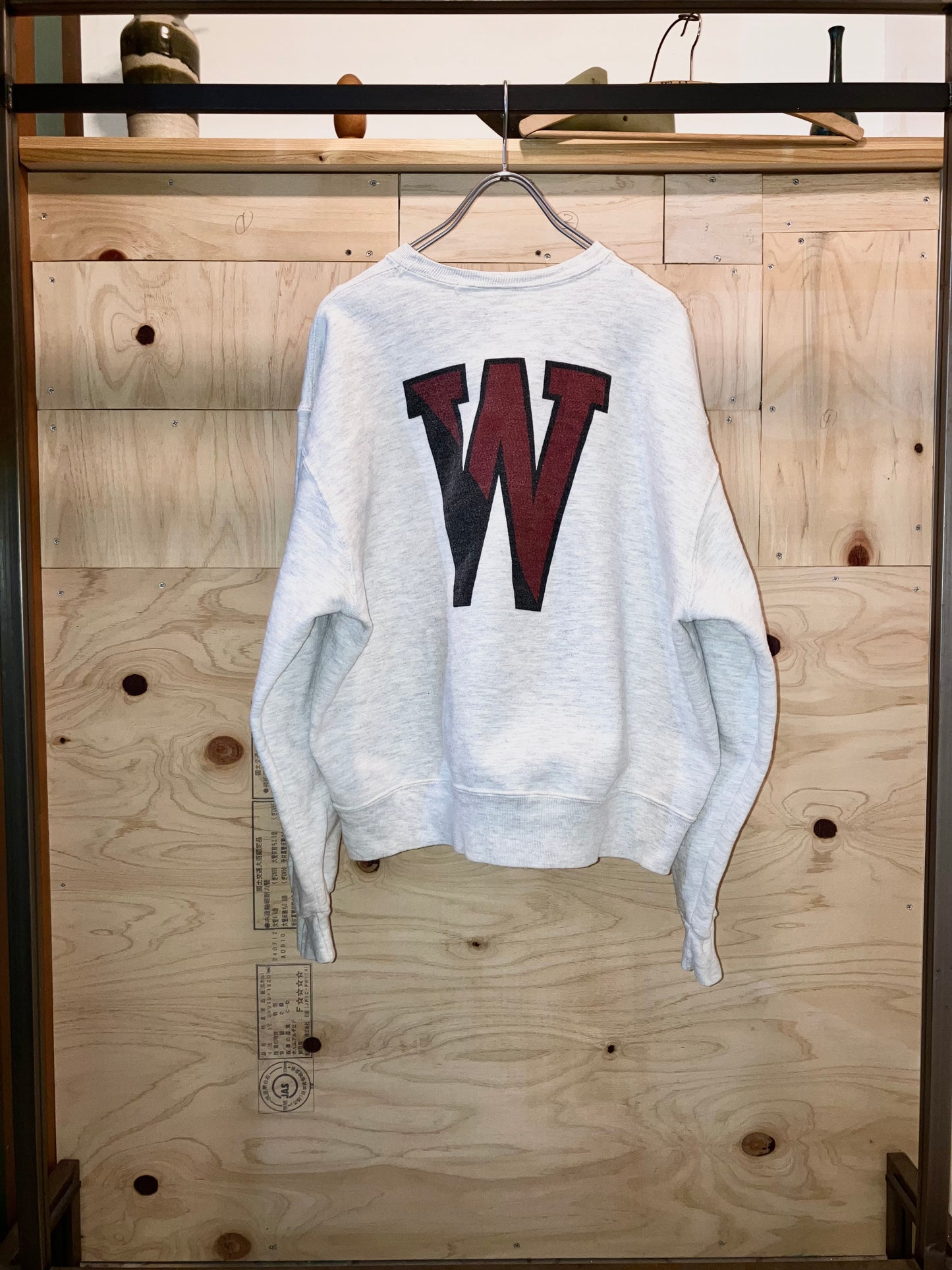 "Chimpion" Old Initial Printed Short Length Sweat "Super Rare Piace"