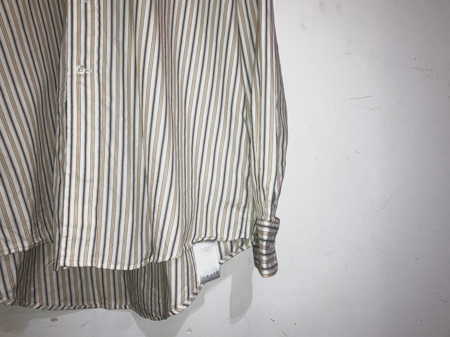 "LANDS'END" 00s Stripe Dress Shirt