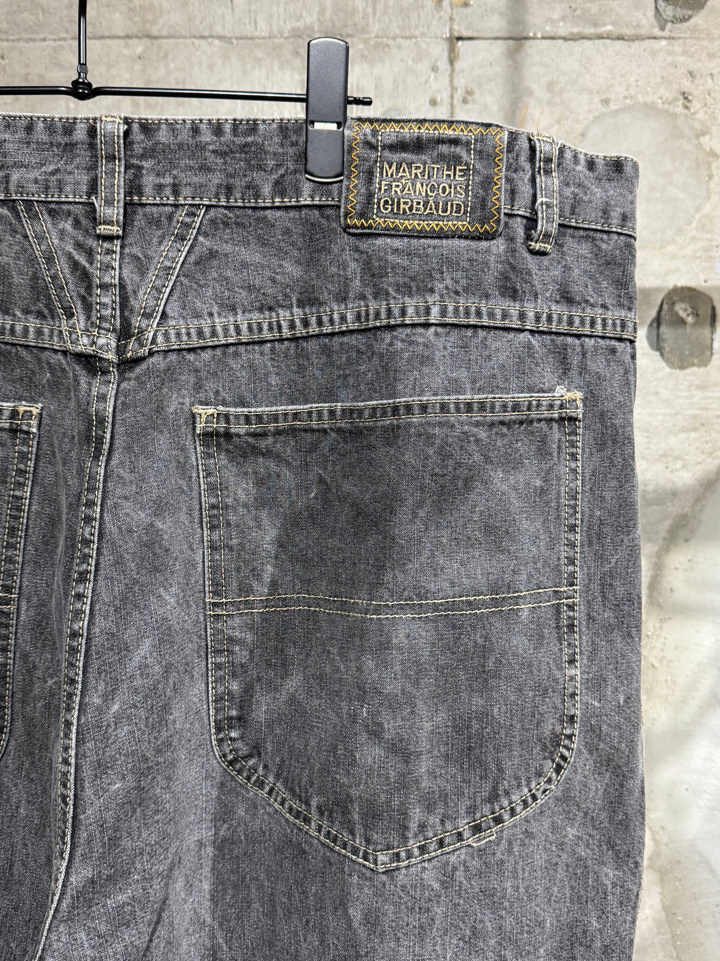 Marithe Francois Girbaud Patch Design Denim Pants