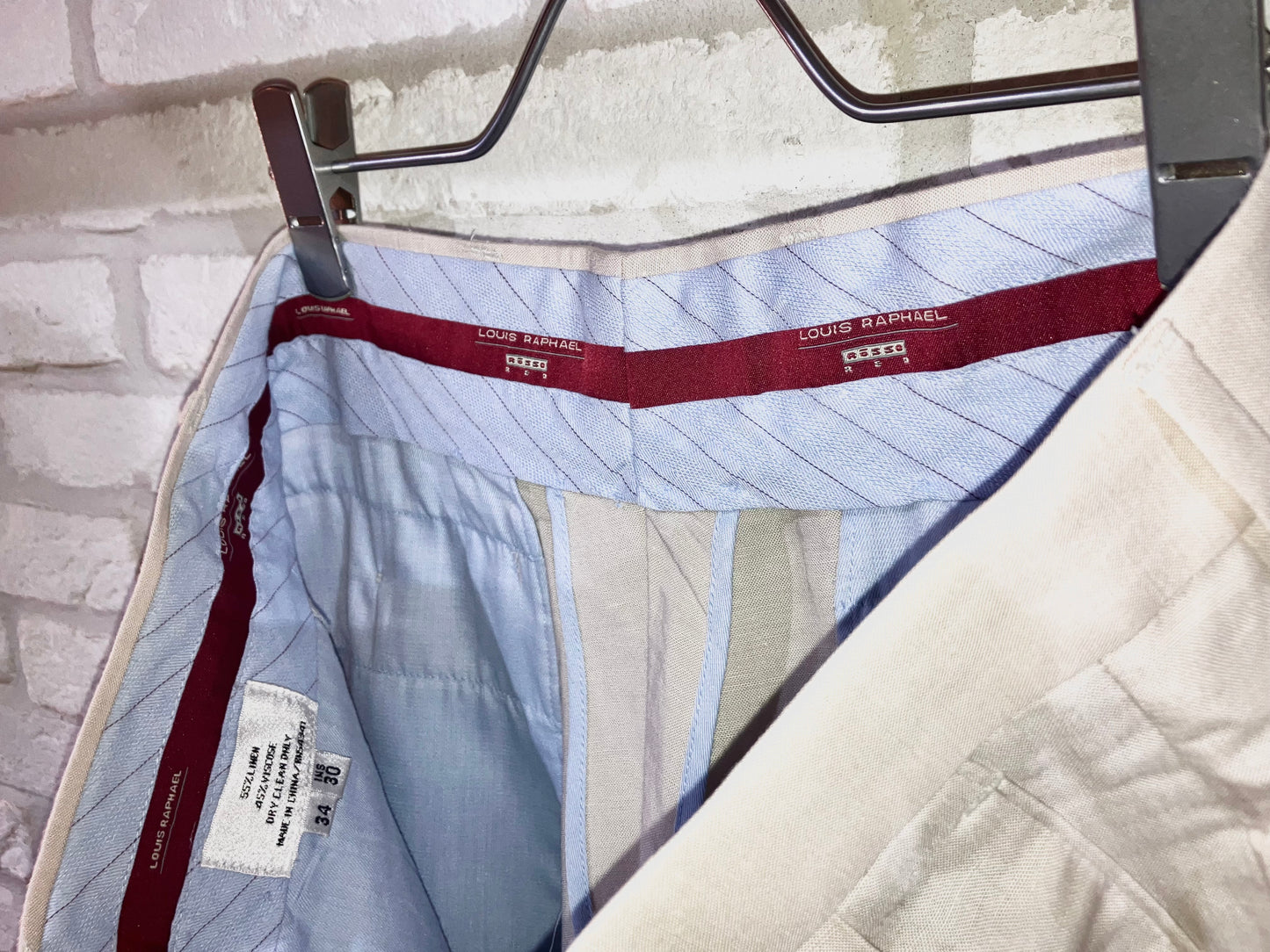 "NOS" 00s Linen&Viscose Wide Slacks