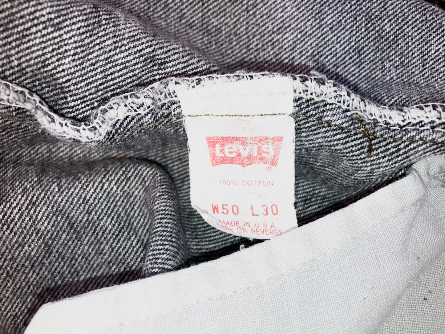 "Levi's" Old Chemical Wash Denim Pants "Super Big Size!!!"