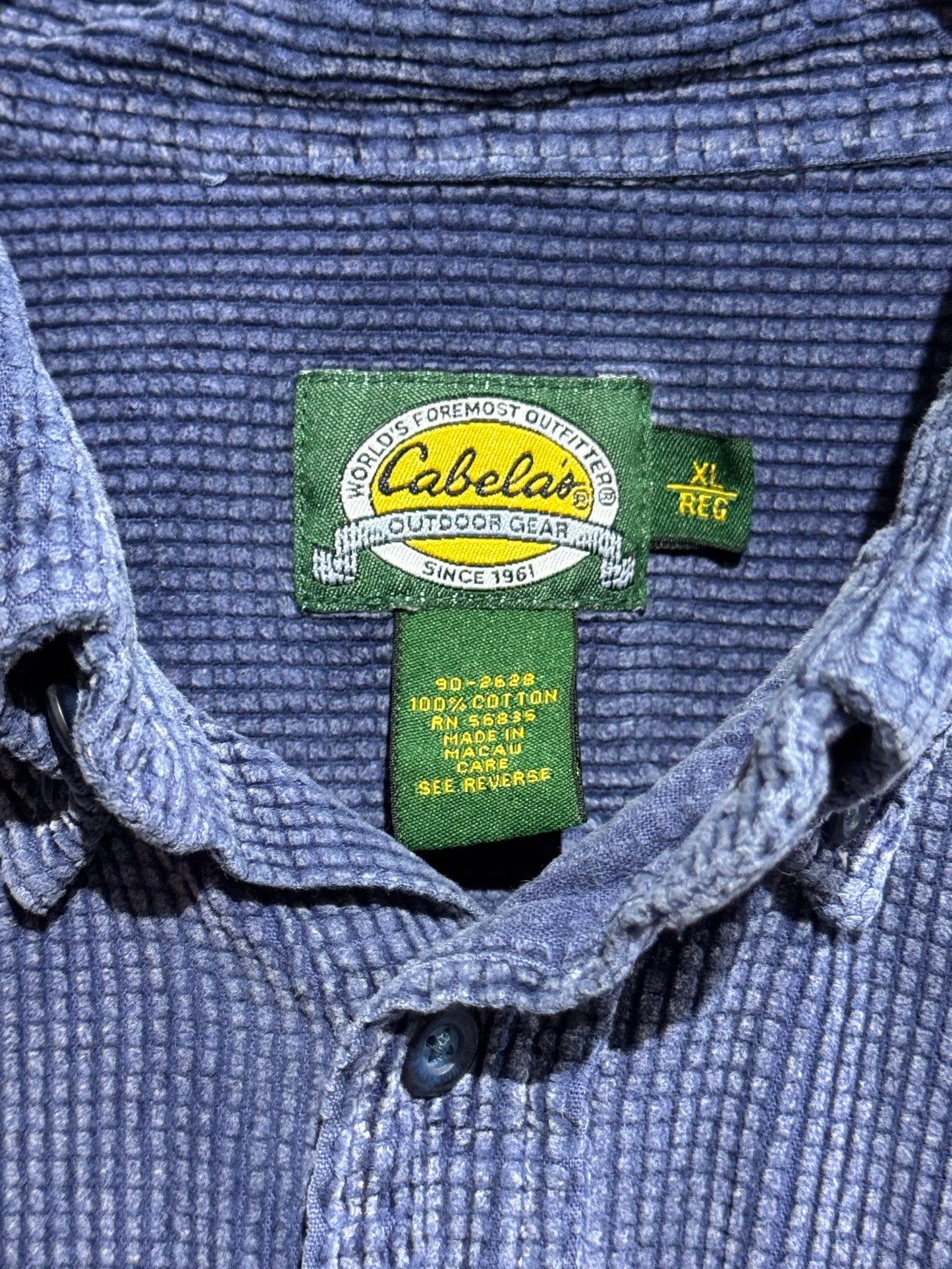 Old Cabela's Block Corduroy Shirt