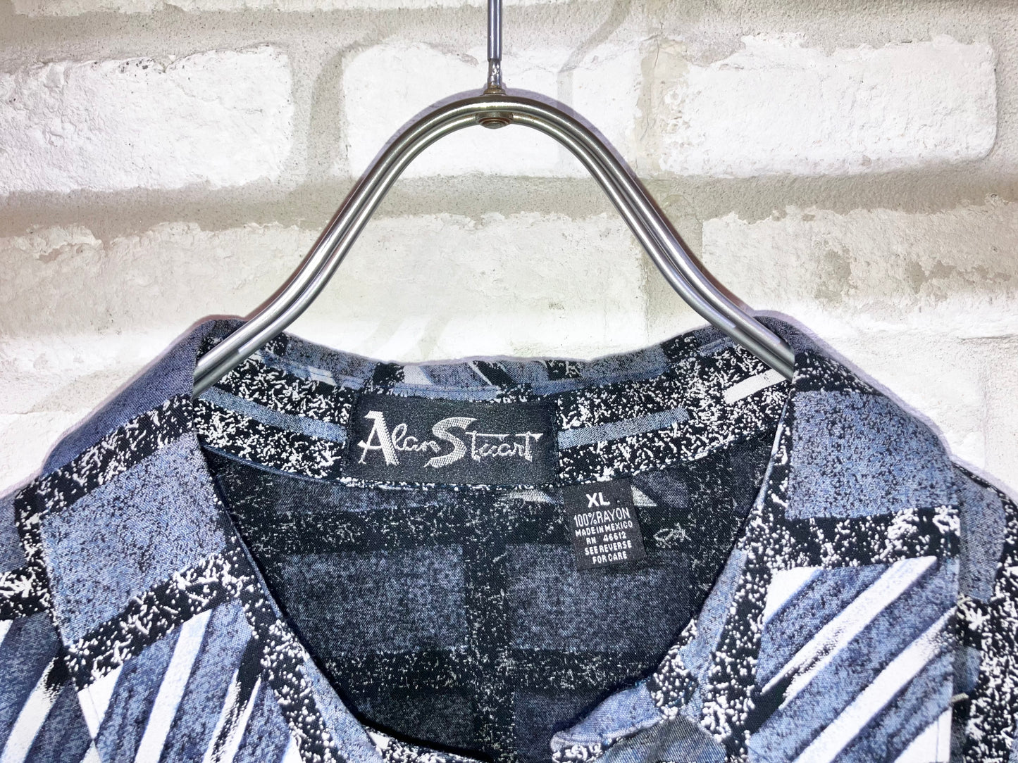Old Oversized Design Pollover Rayon Shirt