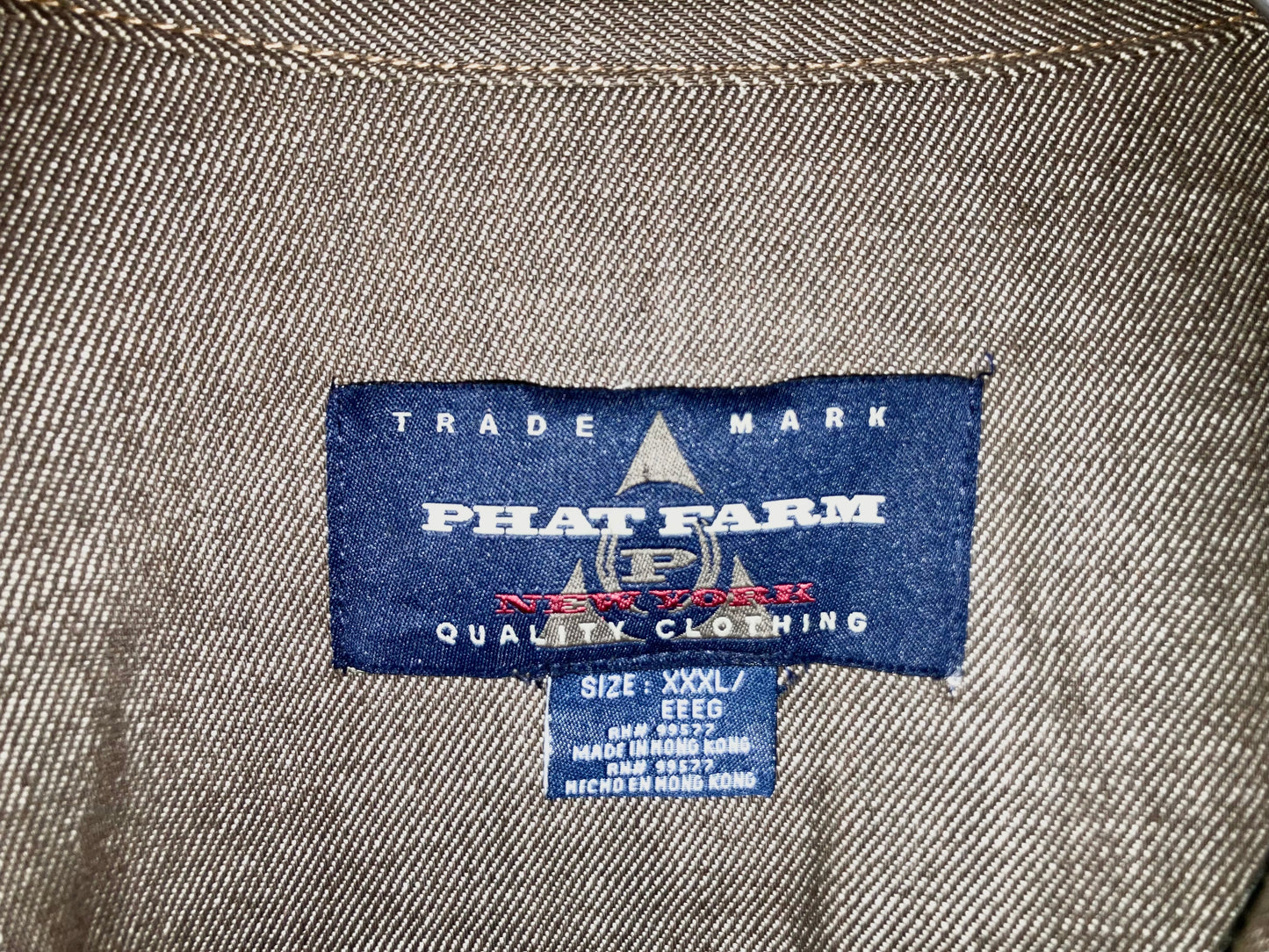 "PHAT FARM" Old Oversized Design Denim JKT