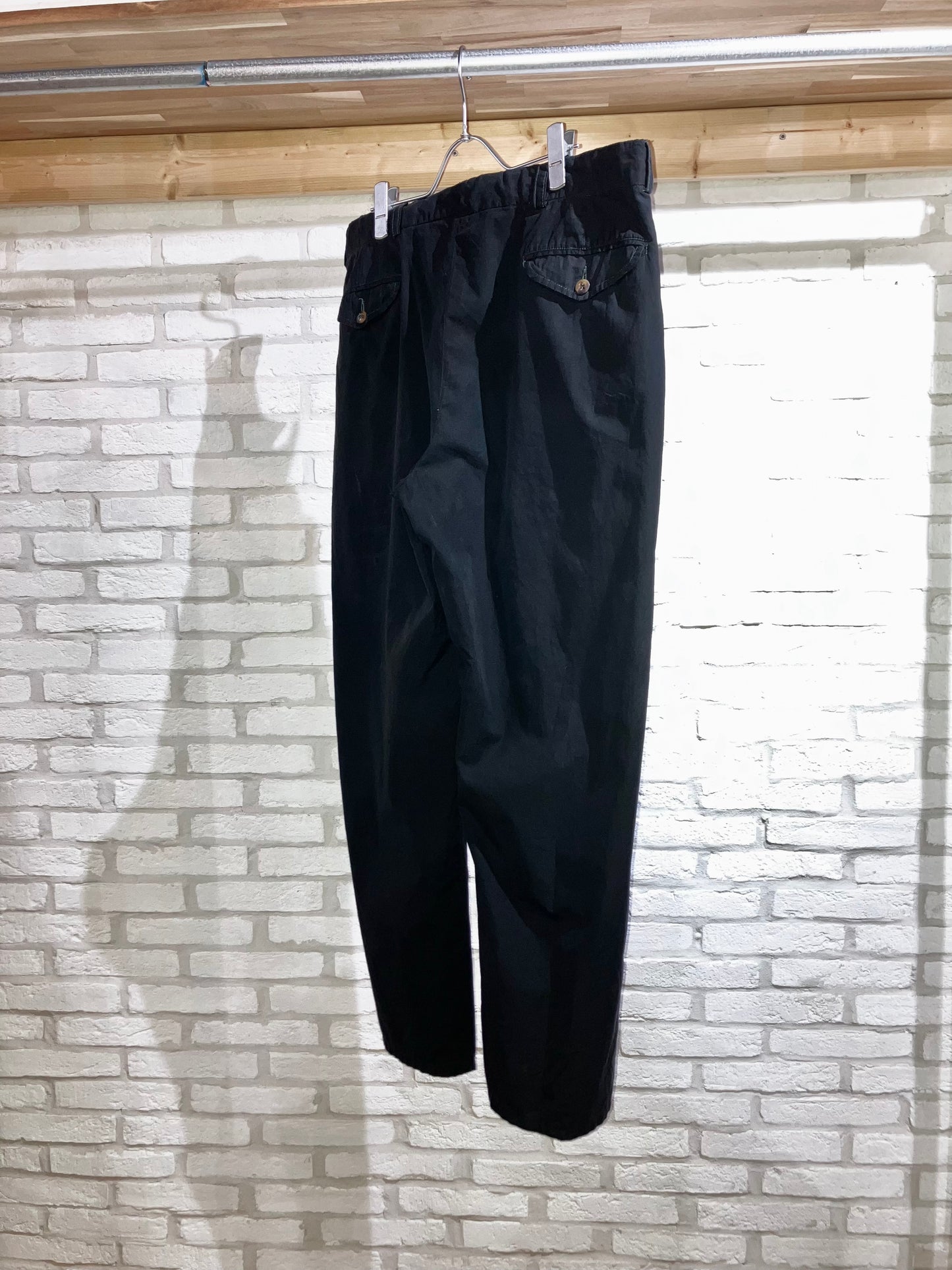 Old Poplin Wide Slacks