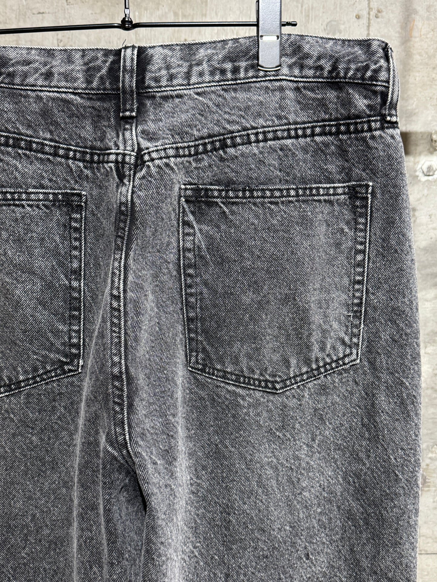 10's Black Wide Denim Pants