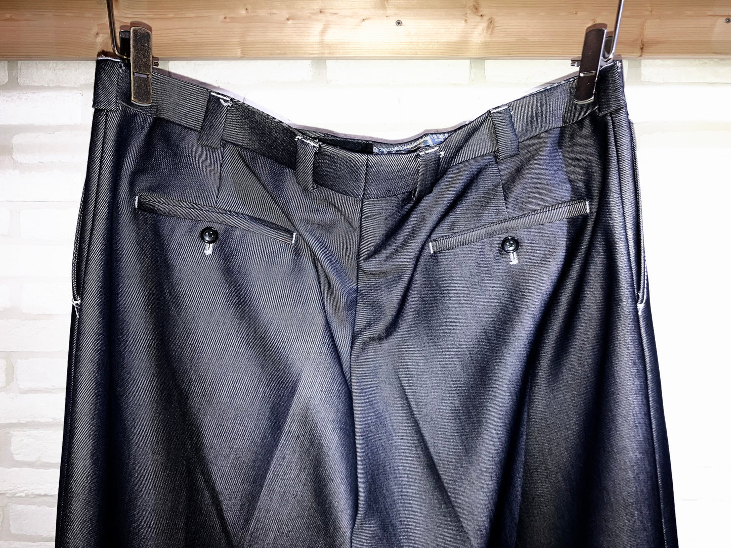 00s Super Wide Iridescent Slacks