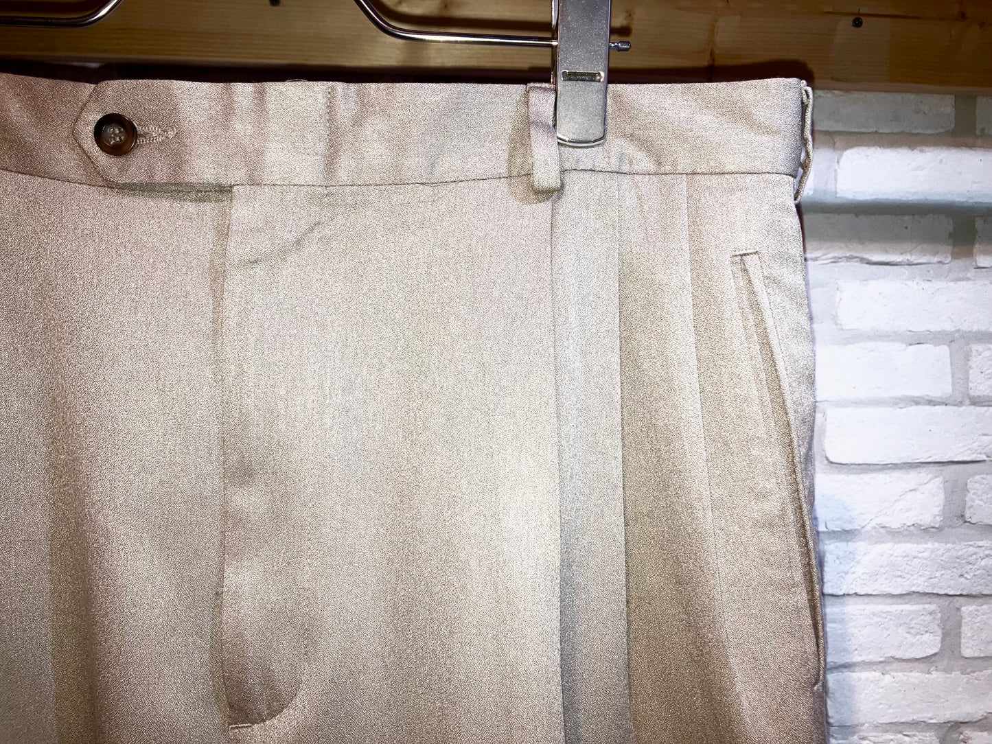 "SLATES" 00s Melange Wide Slacks
