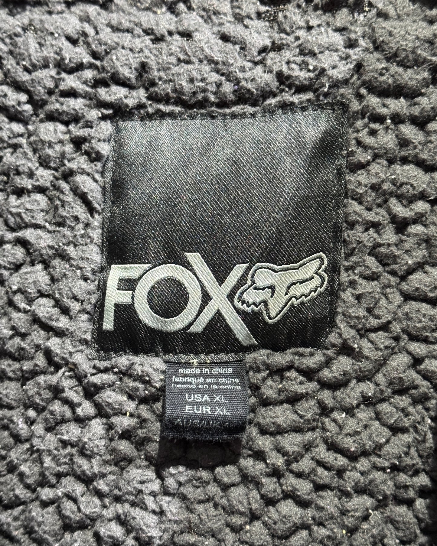 FOX Racing Purple Zebra Sherpa-Lined Zip Hoodie