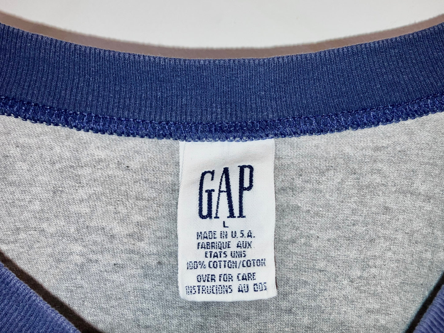 "GAP" Old Wide&Short Length LS Tee