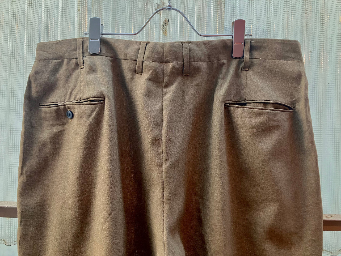 Vintage Summer Wool Wide Slacks "Super Big Size!!!"