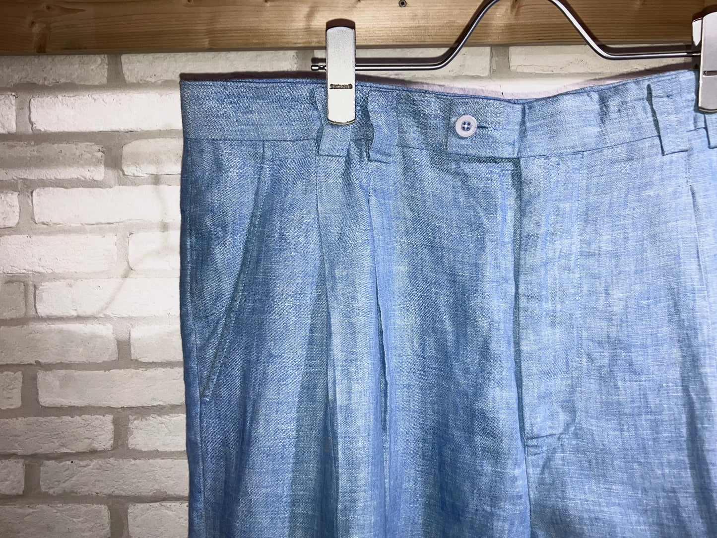 Old Super Wide Nice Color Linen Slacks