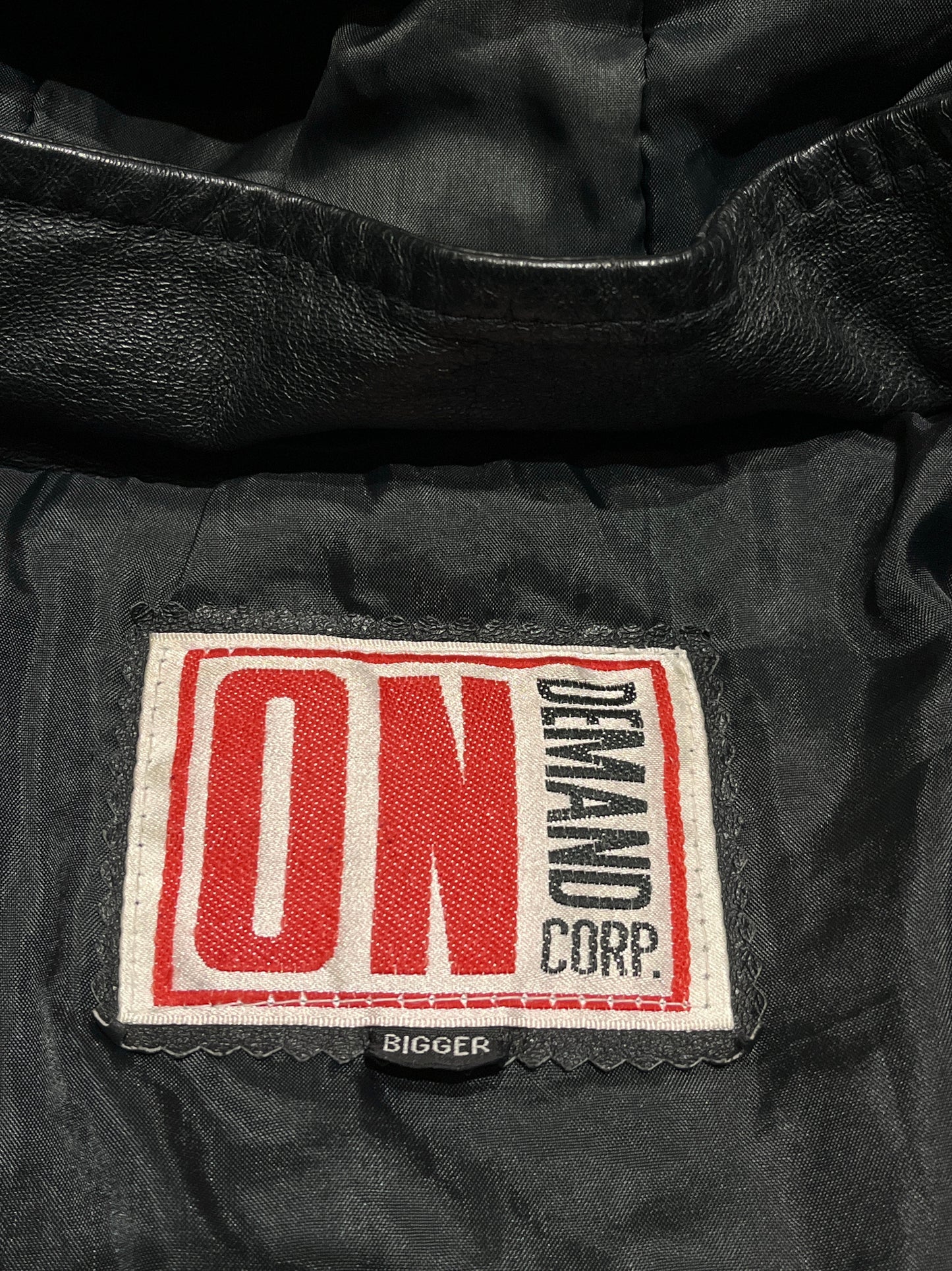 Old leather team jacket