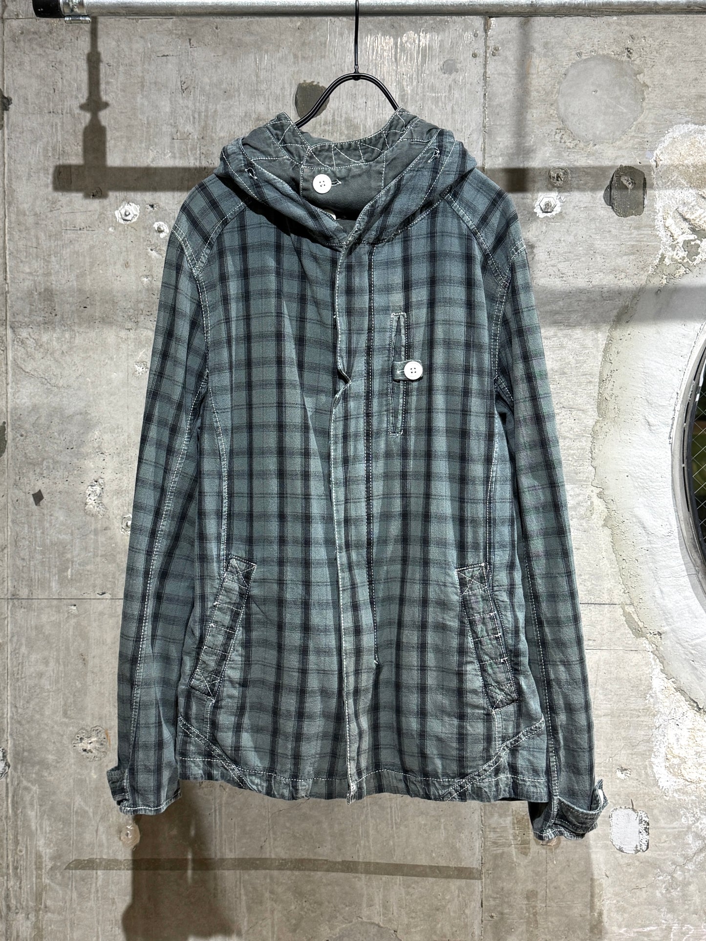 Y2K Plaid Design Lightweight Jacket