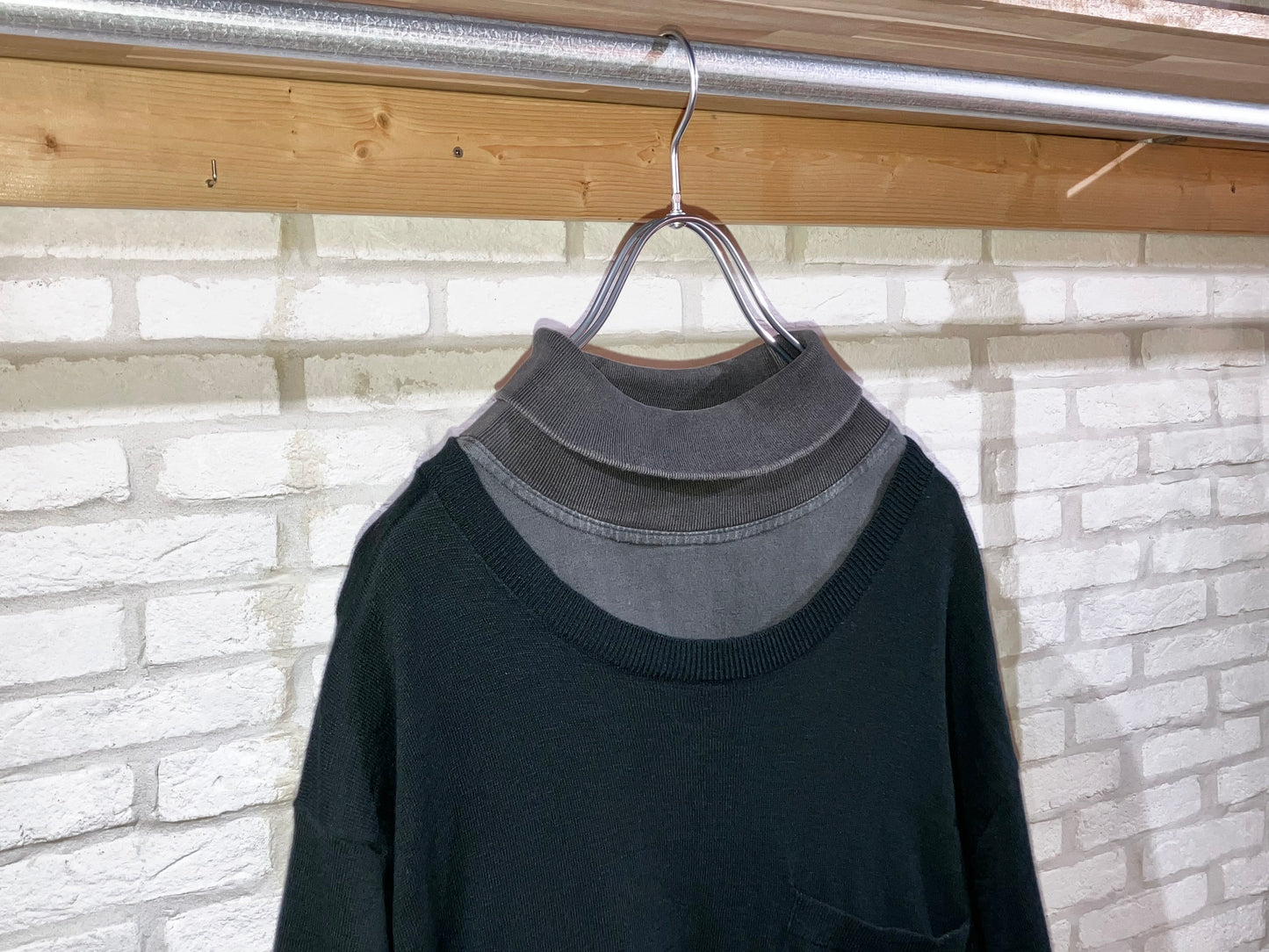Old Good Fade Turtle Neck LS Tee