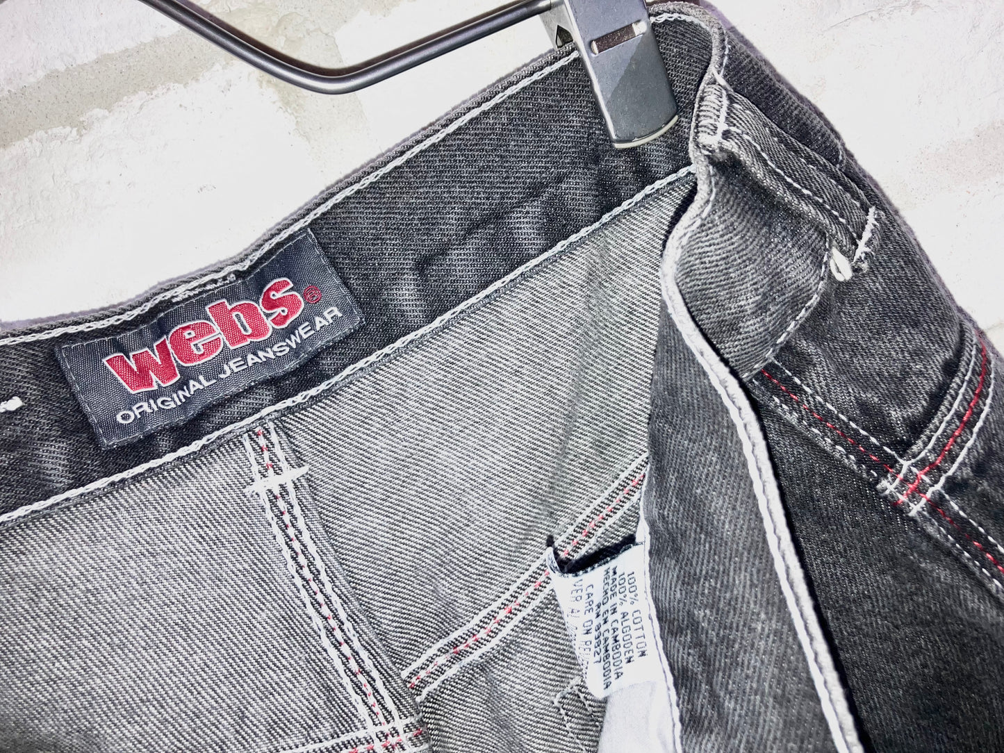 Old Denim Painter Wide Shorts