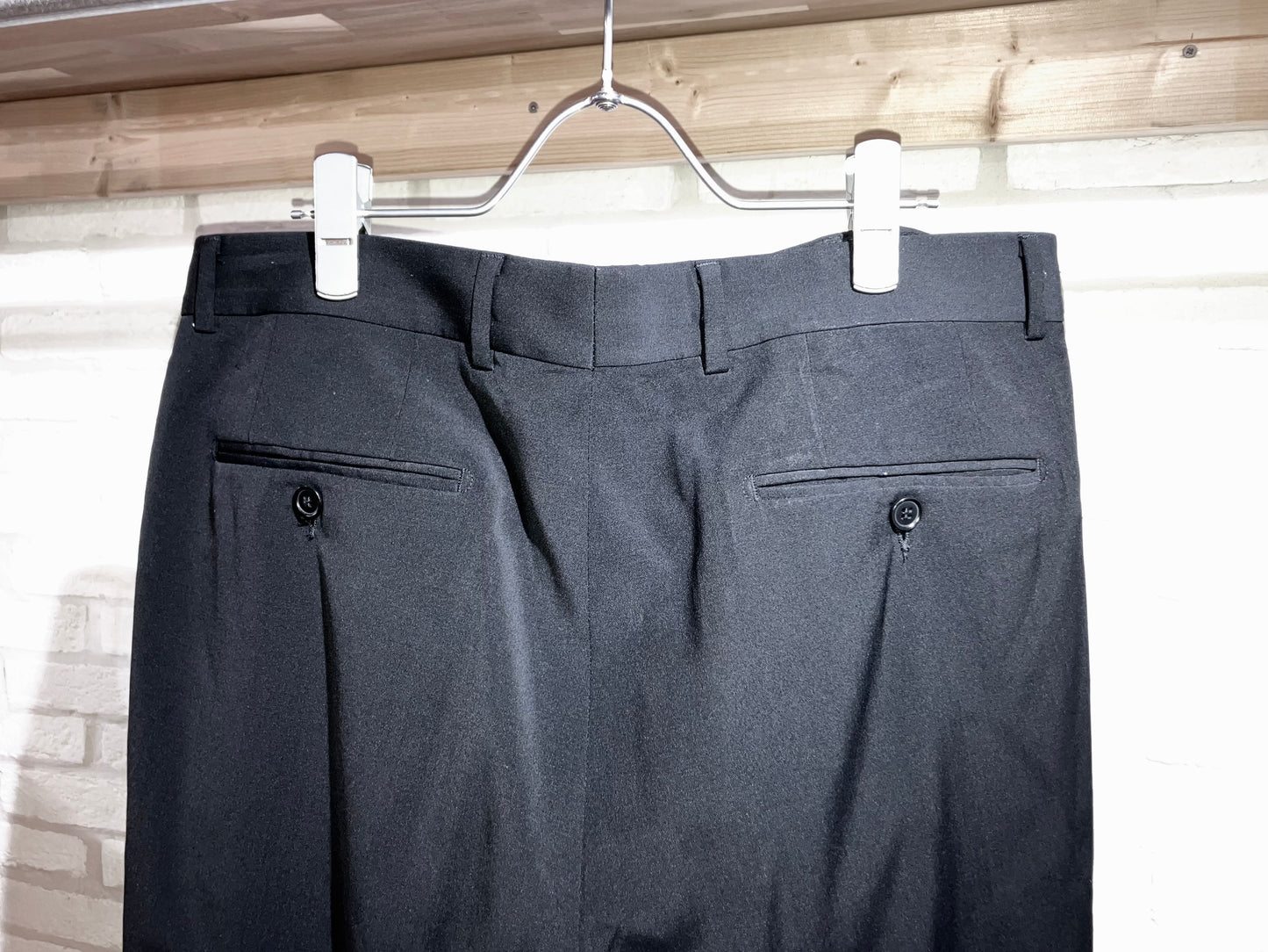 "HUGO BOSS" Old Summer Wool Wide Slacks