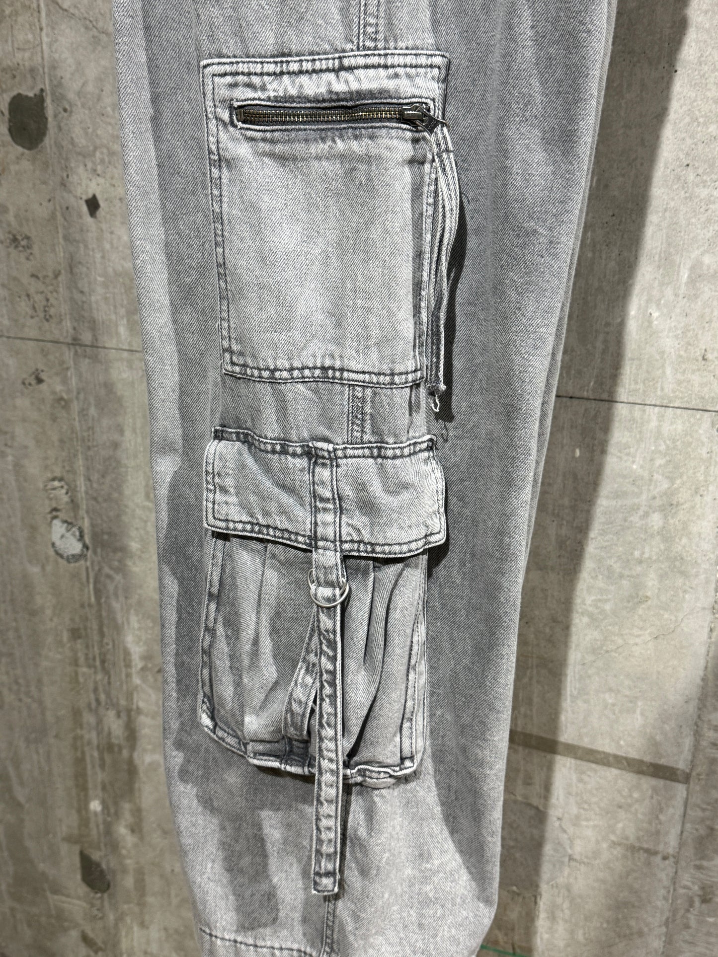 Baggy Cargo Denim Pants