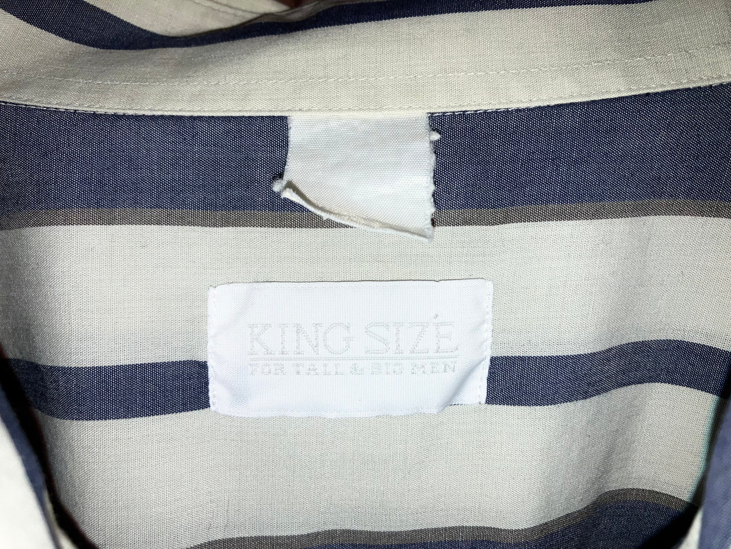 "KING SIZE" Old Oversized Stripe Shirt