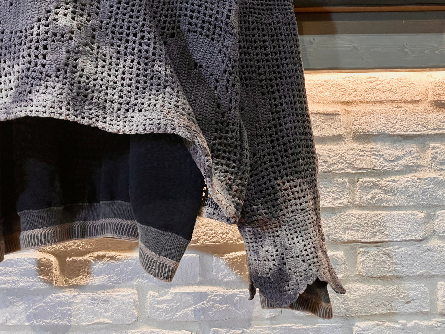 "REMAKE" Wide&Short Lace Fabric Tops