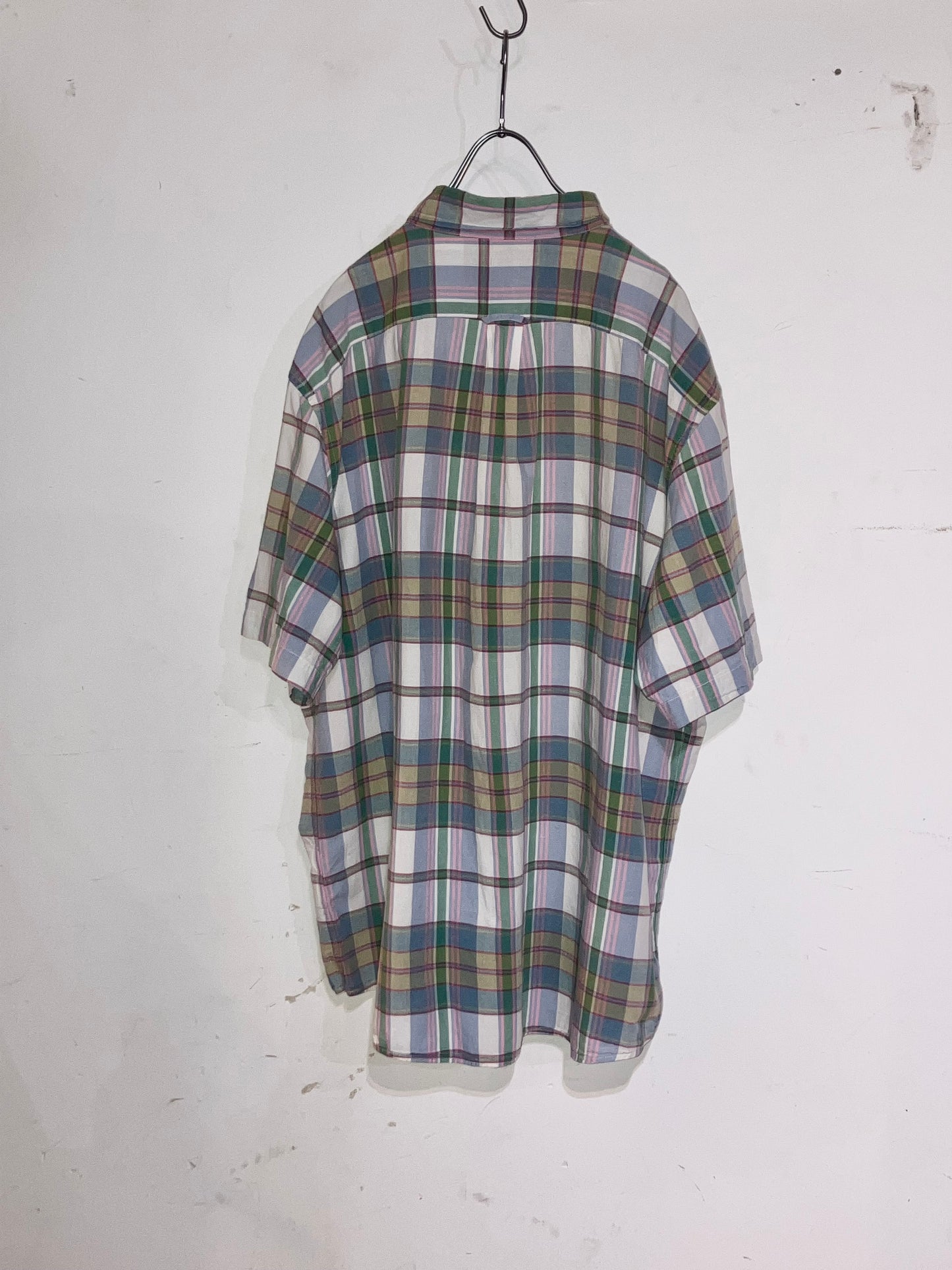 "LANDS'END" Old Check Shirt